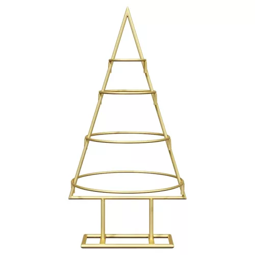  Fém karácsonyfa állvánnyal Arany 60 cm Porszórt Acél