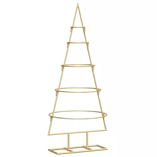  Fém karácsonyfa állvánnyal Arany 90 cm Porszórt Acél