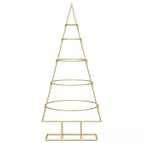  Fém karácsonyfa állvánnyal Arany 90 cm Porszórt Acél