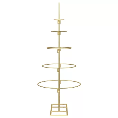  Fém karácsonyfa állvánnyal Arany 90 cm Porszórt Acél