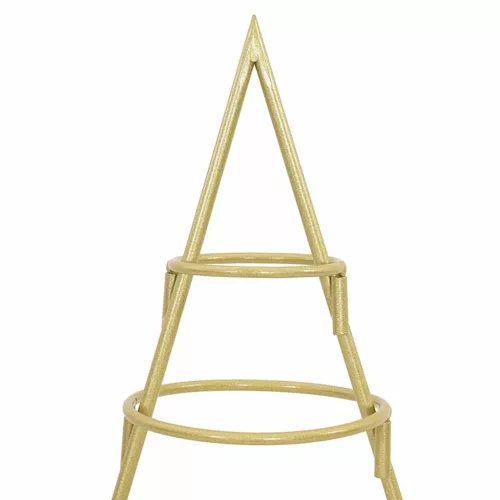  Fém karácsonyfa állvánnyal Arany 90 cm Porszórt Acél