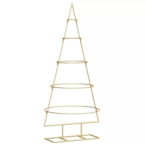  Fém karácsonyfa állvánnyal Arany 125 cm Porszórt Acél