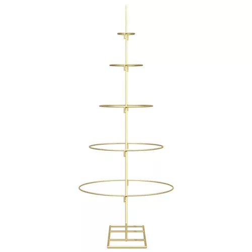  Fém karácsonyfa állvánnyal Arany 125 cm Porszórt Acél