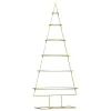  Fém karácsonyfa állvánnyal Arany 150 cm Porszórt Acél