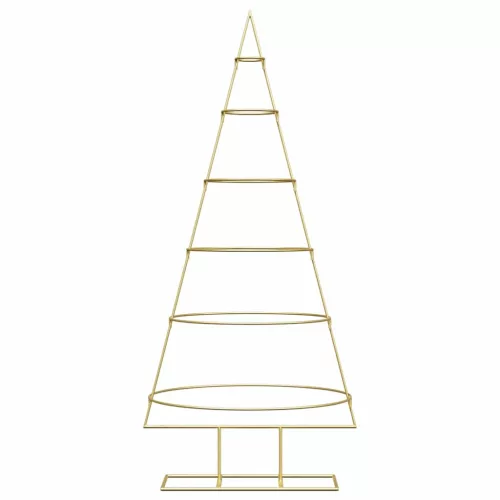  Fém karácsonyfa állvánnyal Arany 150 cm Porszórt Acél