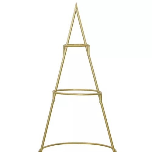  Fém karácsonyfa állvánnyal Arany 150 cm Porszórt Acél