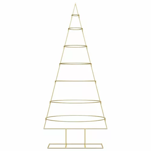  Fém karácsonyfa állvánnyal Arany 180 cm Porszórt Acél