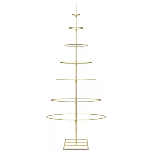  Fém karácsonyfa állvánnyal Arany 180 cm Porszórt Acél