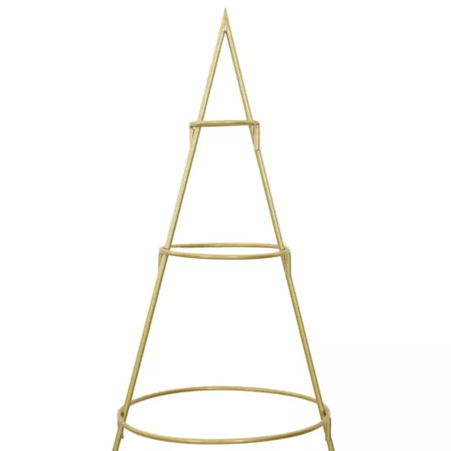  Fém karácsonyfa állvánnyal Arany 180 cm Porszórt Acél