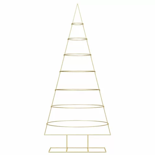  Fém karácsonyfa állvánnyal Arany 210 cm Porszórt Acél