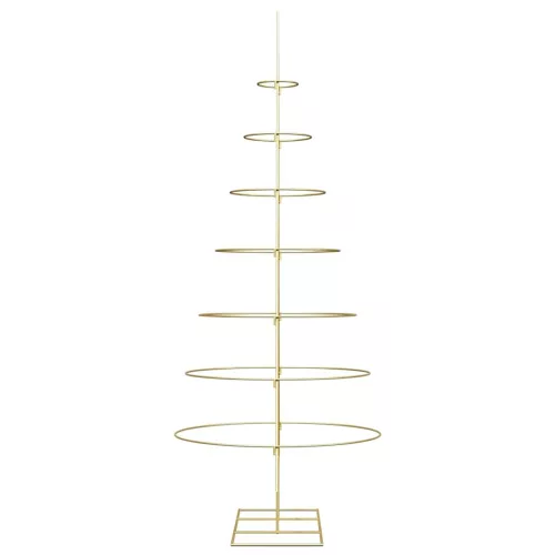  Fém karácsonyfa állvánnyal Arany 210 cm Porszórt Acél