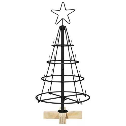  Karácsonyi kúp fa állvánnyal Fekete 60 cm Acél