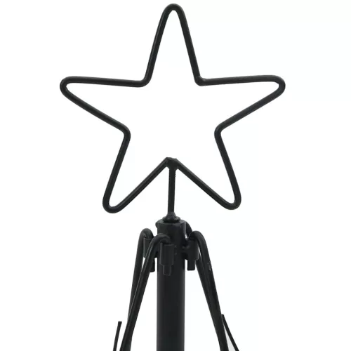  Karácsonyi kúp fa állvánnyal Fekete 60 cm Acél