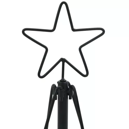  Karácsonyi kúp fa állvánnyal Fekete 125 cm Acél