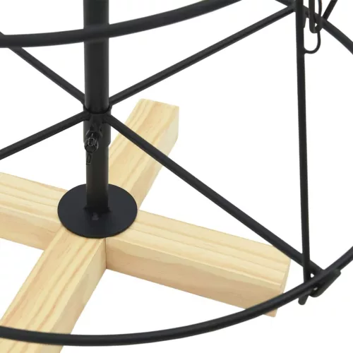  Karácsonyi kúp fa állvánnyal Fekete 125 cm Acél