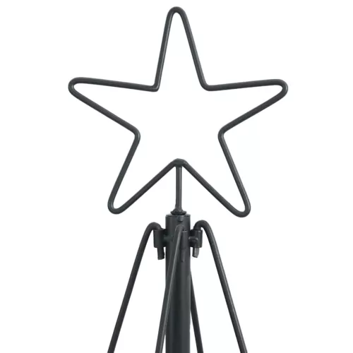  Karácsonyi kúp fa állvánnyal Fekete 150 cm Acél