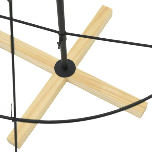  Karácsonyi kúp fa állvánnyal Fekete 150 cm Acél