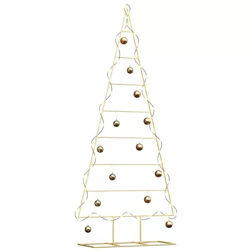  Fém karácsonyfa állvánnyal Arany 180 cm Porszórt Acél