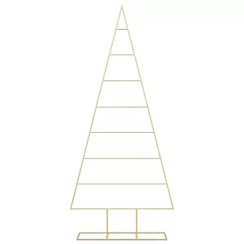  Fém karácsonyfa állvánnyal Arany 180 cm Porszórt Acél