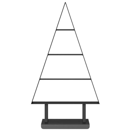  Fém karácsonyfa állvánnyal Fekete 60 cm Acél