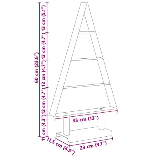  Fém karácsonyfa állvánnyal Fekete 60 cm Acél