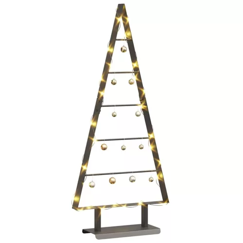  Fém karácsonyfa állvánnyal Fekete 90 cm Acél