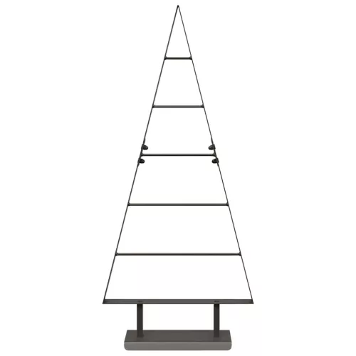  Fém karácsonyfa állvánnyal Fekete 90 cm Acél