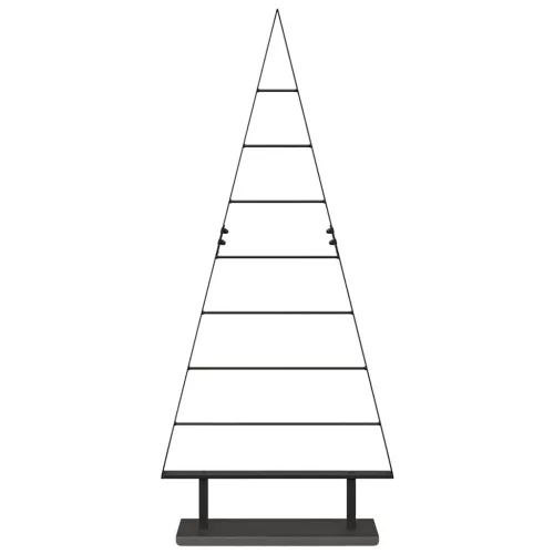  Fém karácsonyfa állvánnyal Fekete 125 cm Acél