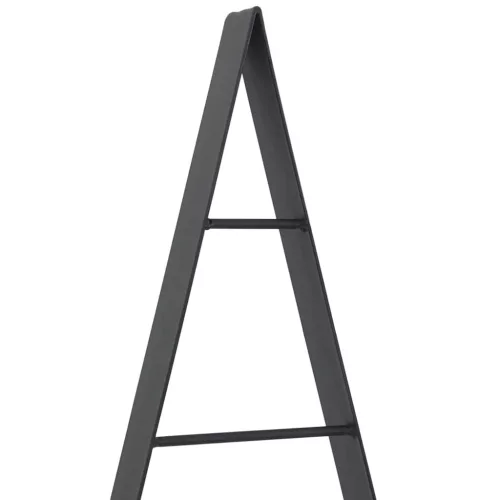  Fém karácsonyfa állvánnyal Fekete 125 cm Acél