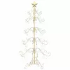  Fém karácsonyfa állvánnyal Arany 150 cm Porszórt Acél