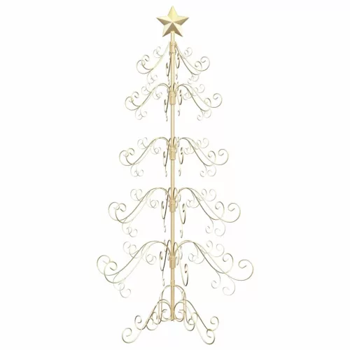  Fém karácsonyfa állvánnyal Arany 150 cm Porszórt Acél