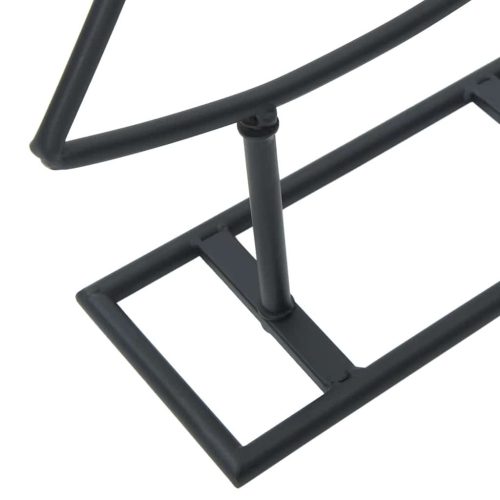  Fém karácsonyfa állvánnyal Fekete 125 cm Acél