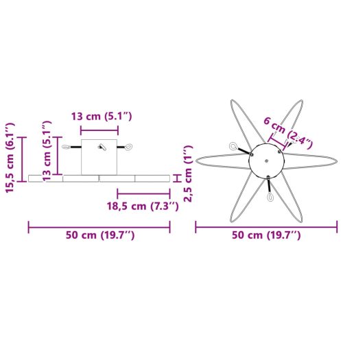 Karácsonyfatalp 1.73 víztartállyal Piros 50 x 50 x 15,5 cm Acél