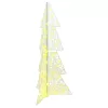  Karácsonyfa 100 LED-del Meleg fehér 120 cm Akril