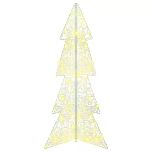  Karácsonyfa 100 LED-del Meleg fehér 120 cm Akril