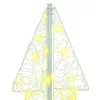  Karácsonyfa 100 LED-del Meleg fehér 120 cm Akril