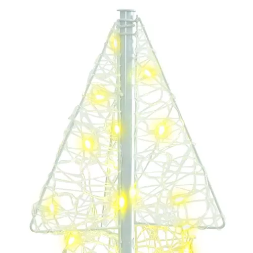  Karácsonyfa 100 LED-del Meleg fehér 120 cm Akril