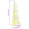  Karácsonyfa 100 LED-del Meleg fehér 120 cm Akril