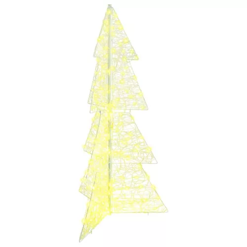  Karácsonyfa 160 LED-del Meleg fehér 150 cm Akril