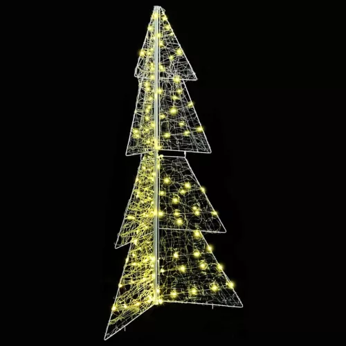  Karácsonyfa 160 LED-del Meleg fehér 150 cm Akril