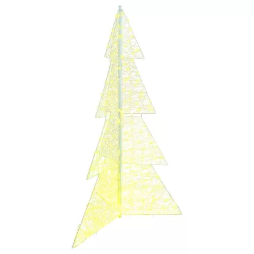  Karácsonyfa 240 LED-del Meleg fehér 180 cm Akril
