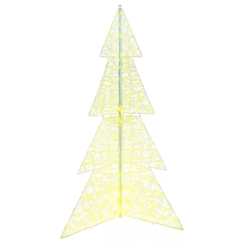  Karácsonyfa 240 LED-del Meleg fehér 180 cm Akril