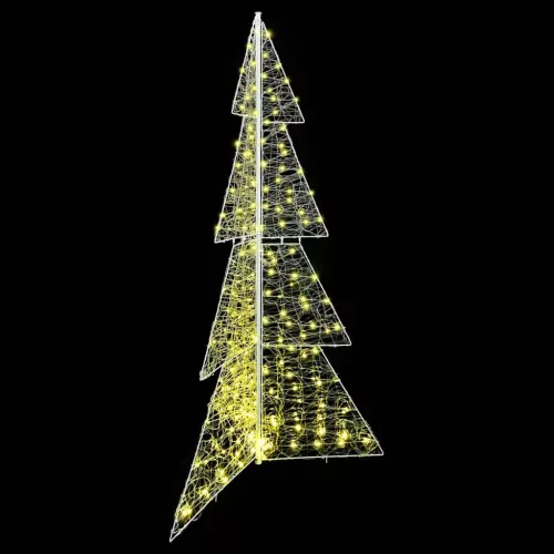  Karácsonyfa 240 LED-del Meleg fehér 180 cm Akril