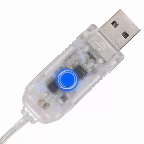 Karácsonyfa 240 LED-del Kék 180 cm Akril