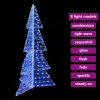  Karácsonyfa 240 LED-del Kék 180 cm Akril