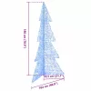  Karácsonyfa 240 LED-del Kék 180 cm Akril