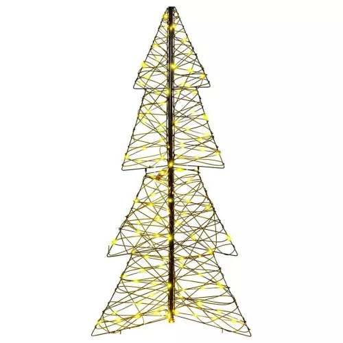  Karácsonyfa 160 LED-del Meleg fehér 150 cm Rattan