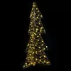  Karácsonyfa 160 LED-del Meleg fehér 150 cm Rattan