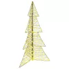  Karácsonyfa 240 LED-del Meleg fehér 180 cm Rattan
