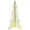  Karácsonyfa 240 LED-del Meleg fehér 180 cm Rattan